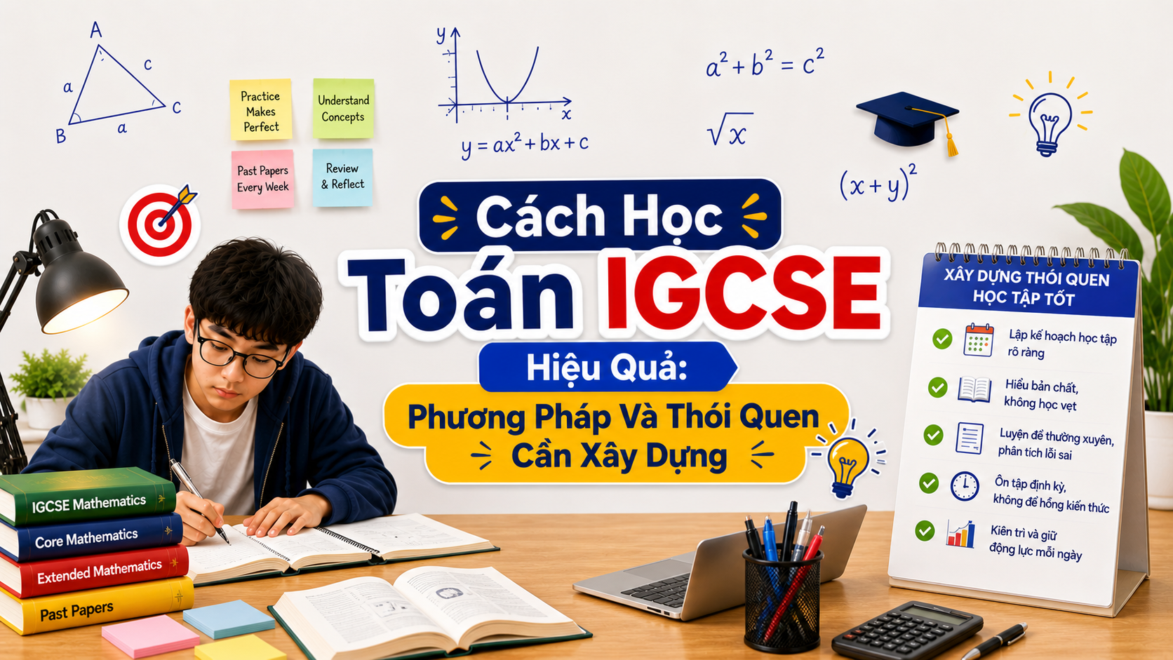 Cách Học Toán IGCSE Hiệu Quả: Phương Pháp Và Thói Quen Cần Xây Dựng