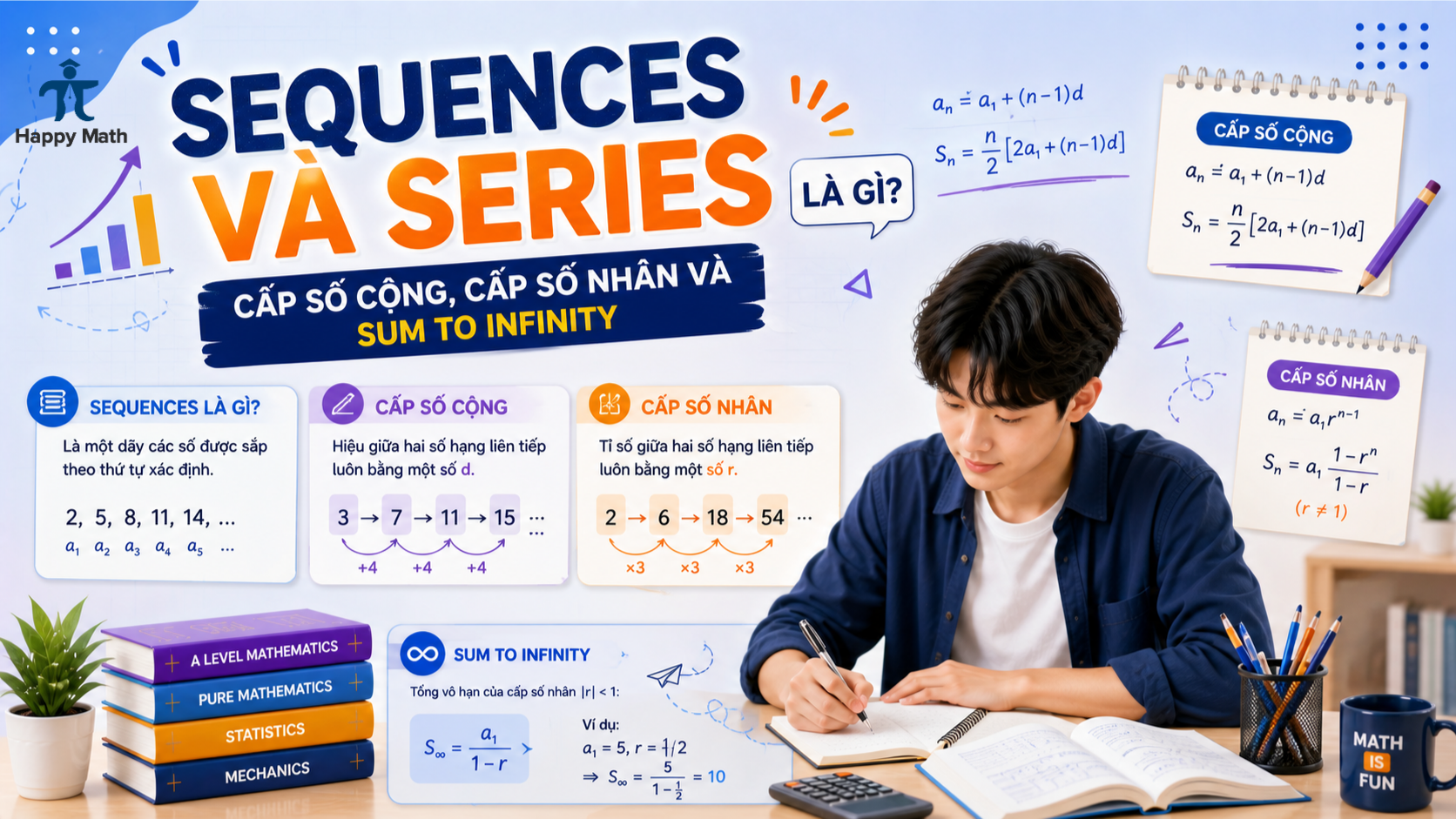 Sequences Và Series Là Gì? Cấp Số Cộng, Cấp Số Nhân Và Sum To Infinity