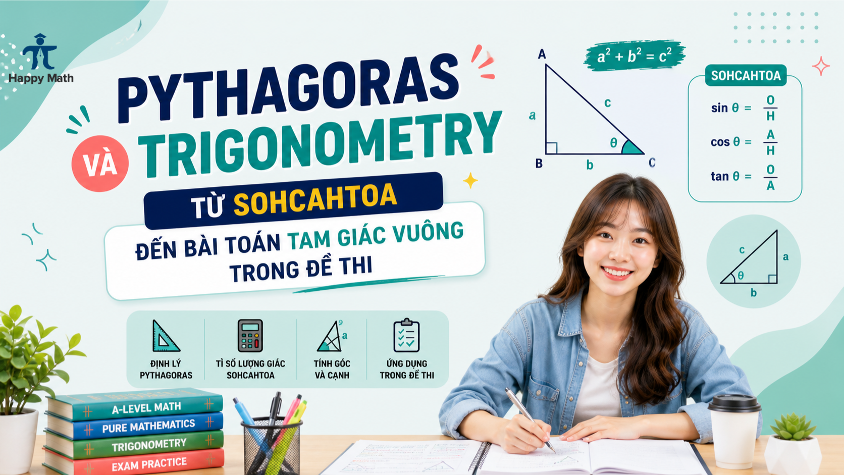 Pythagoras Và Trigonometry: Từ SOHCAHTOA Đến Bài Toán Tam Giác Vuông Trong Đề Thi