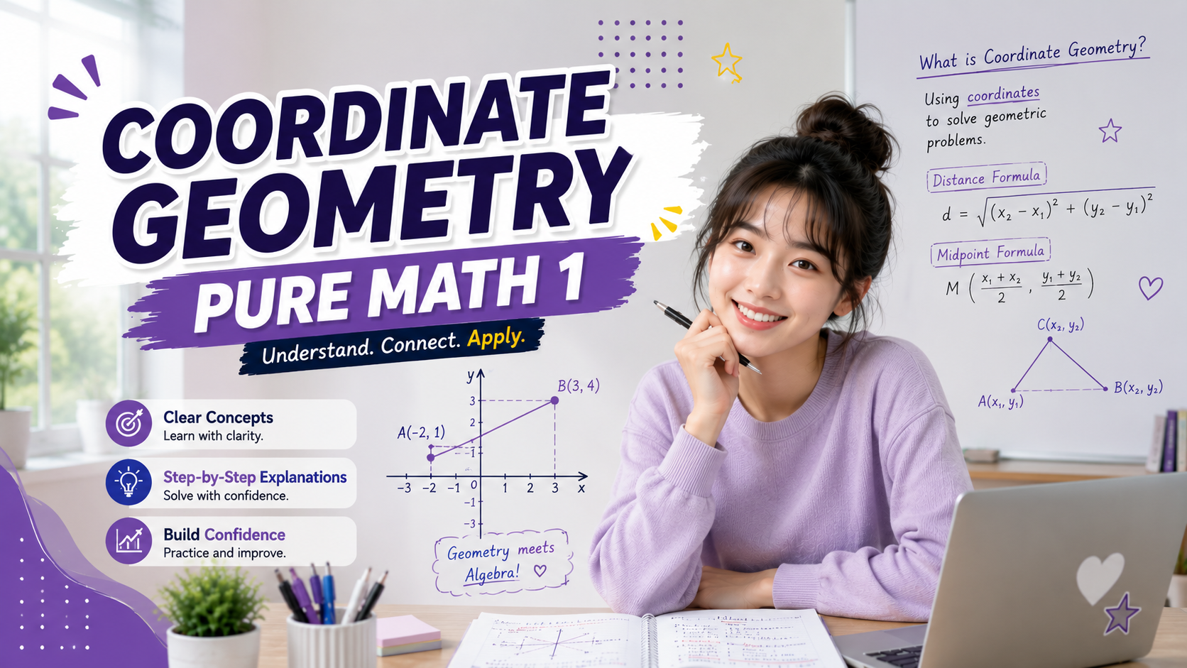 COORDINATE GEOMETRY - PURE MATH 1