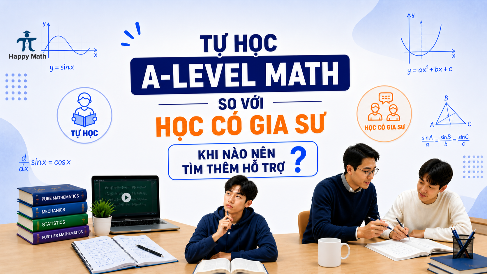Tự Học A-Level Math So Với Học Có Gia Sư: Khi Nào Nên Tìm Thêm Hỗ Trợ?
