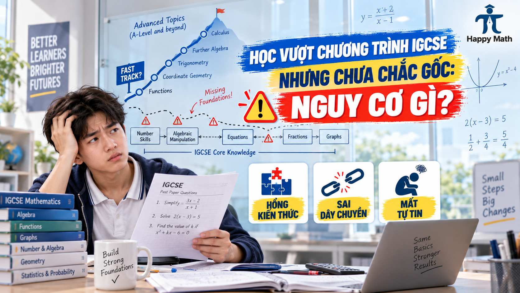 Bài 19: Học vượt chương trình IGCSE nhưng chưa chắc gốc: nguy cơ gì?
