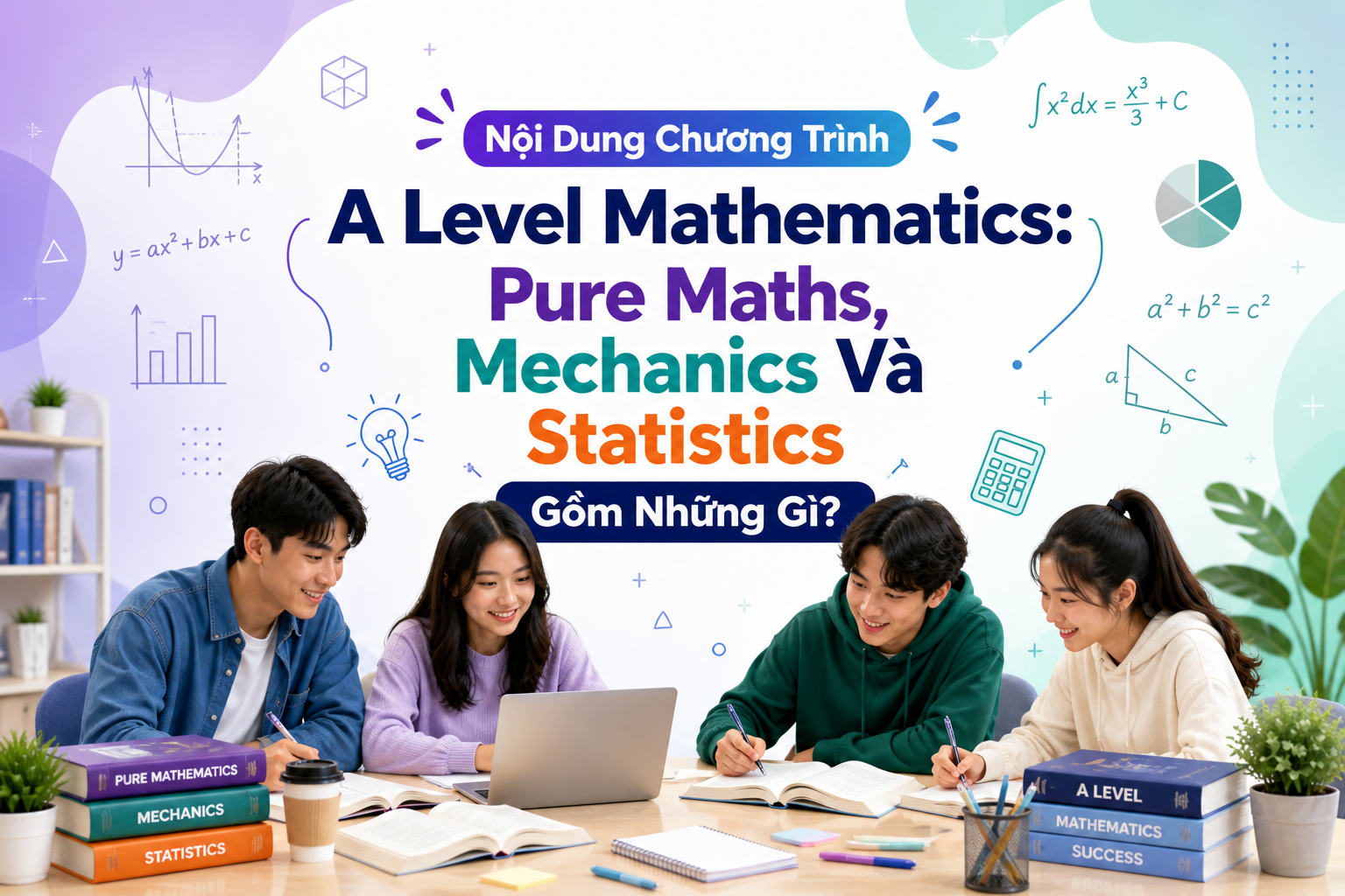 Nội Dung Chương Trình A Level Mathematics: Pure Maths, Mechanics Và Statistics Gồm Những Gì?