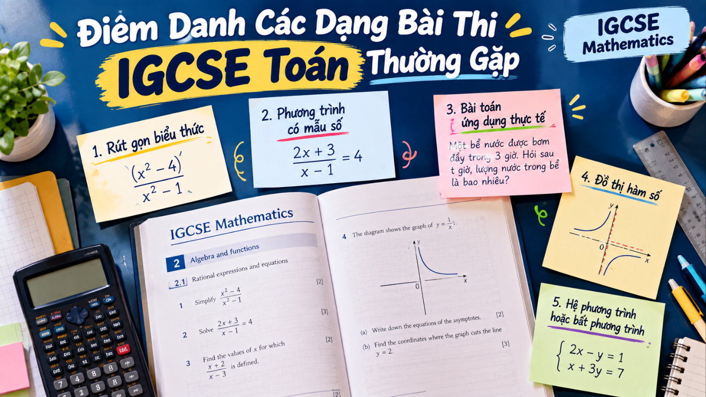 Điểm Danh Những Dạng Bài Thường Xuất Hiện Trong Đề Thi IGCSE Toán