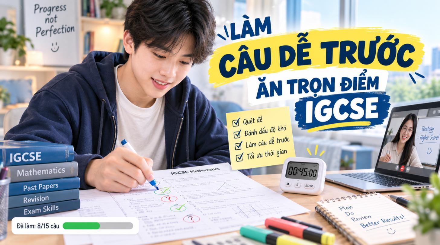 Kỹ Thuật Làm Bài Thi IGCSE: Vì Sao Nên Làm Câu Dễ Trước?