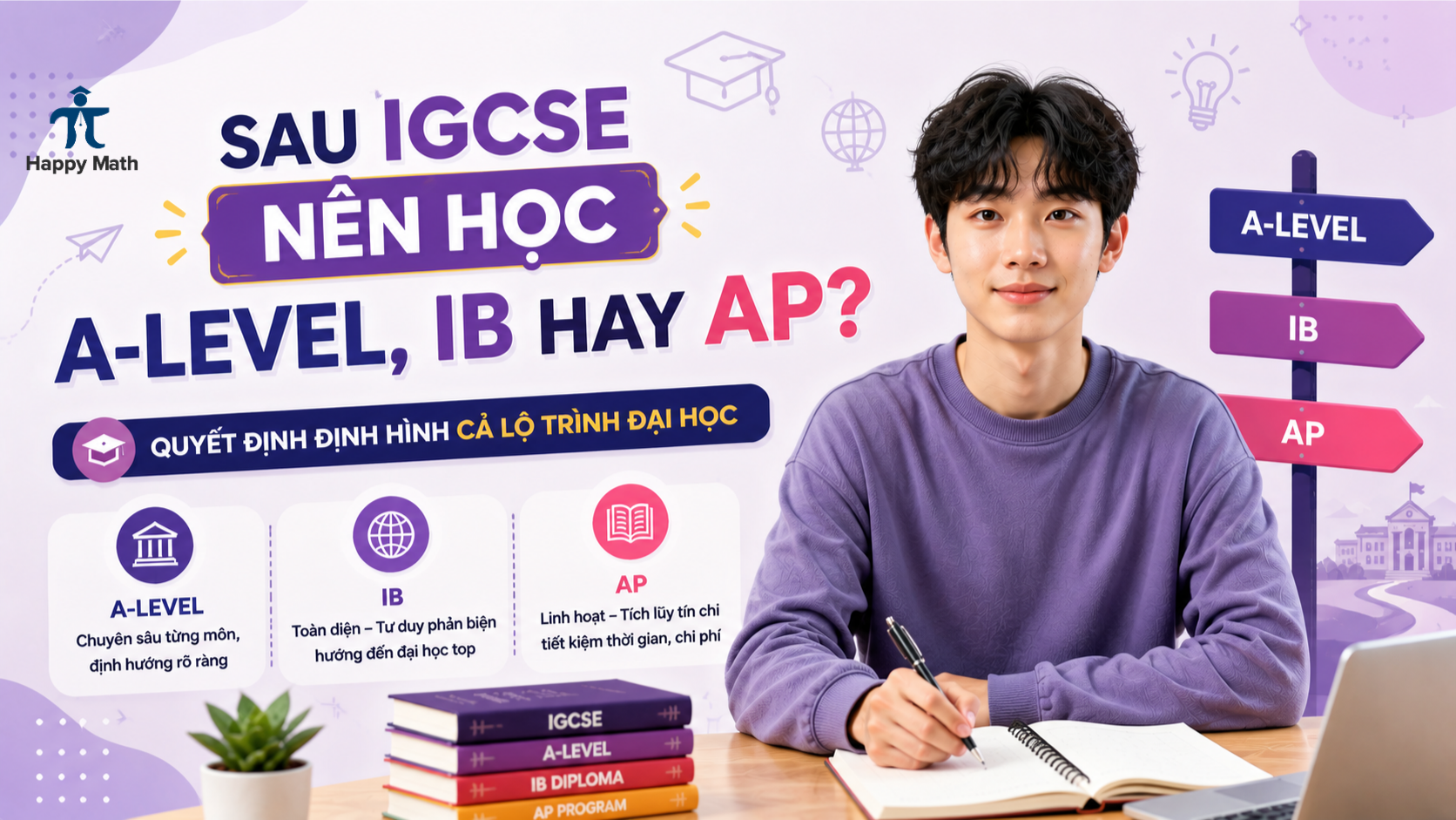 Sau IGCSE Nên Học A-Level, IB Hay AP? Quyết Định Định Hình Cả Lộ Trình Đại Học